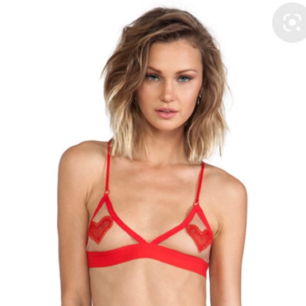 For Love and Lemons heart bralette